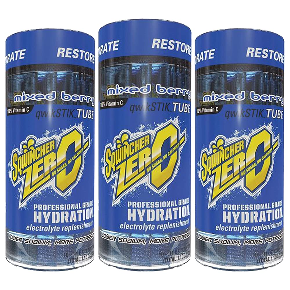 Sqwincher Zero Qwik Stik Sugar Free Electrolyte Drink Mix - 30 Sticks