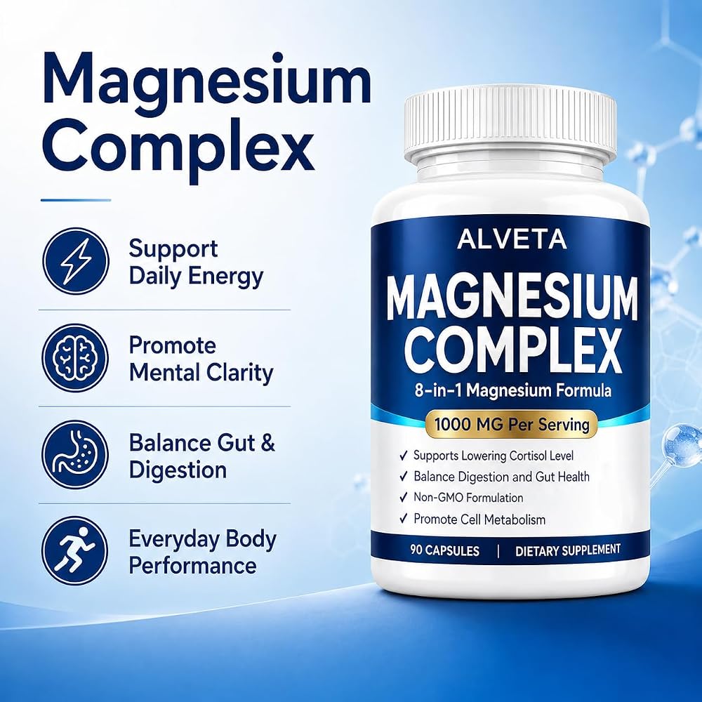 Slifthistle Alveta Magnesium Complex 1000mg - 90 Capsules - image 2