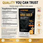 Coromega MAX Gold Omega-3 Fish Oil + Vitamin D - 30 Packets - image 6