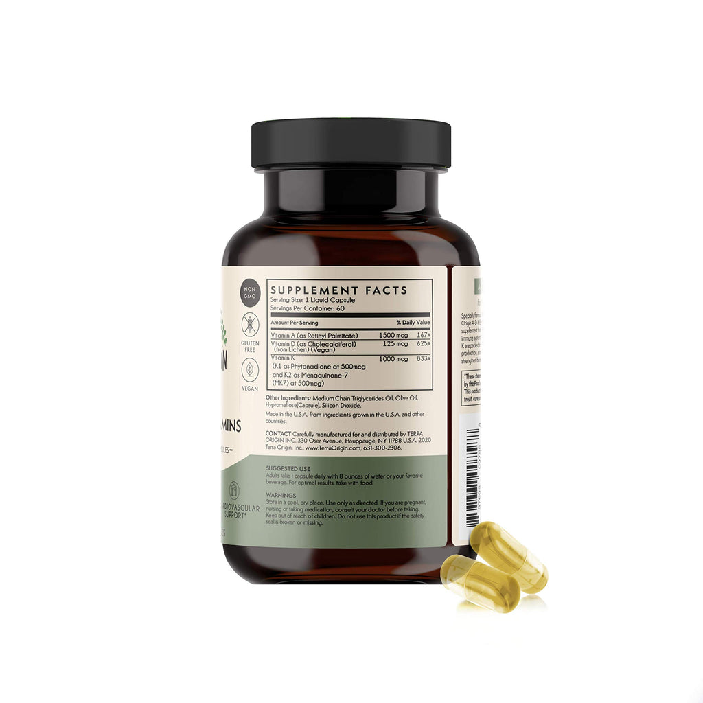 TERRA ORIGIN ADK Essential Vitamin Supplement - 60 Capsules - image 5