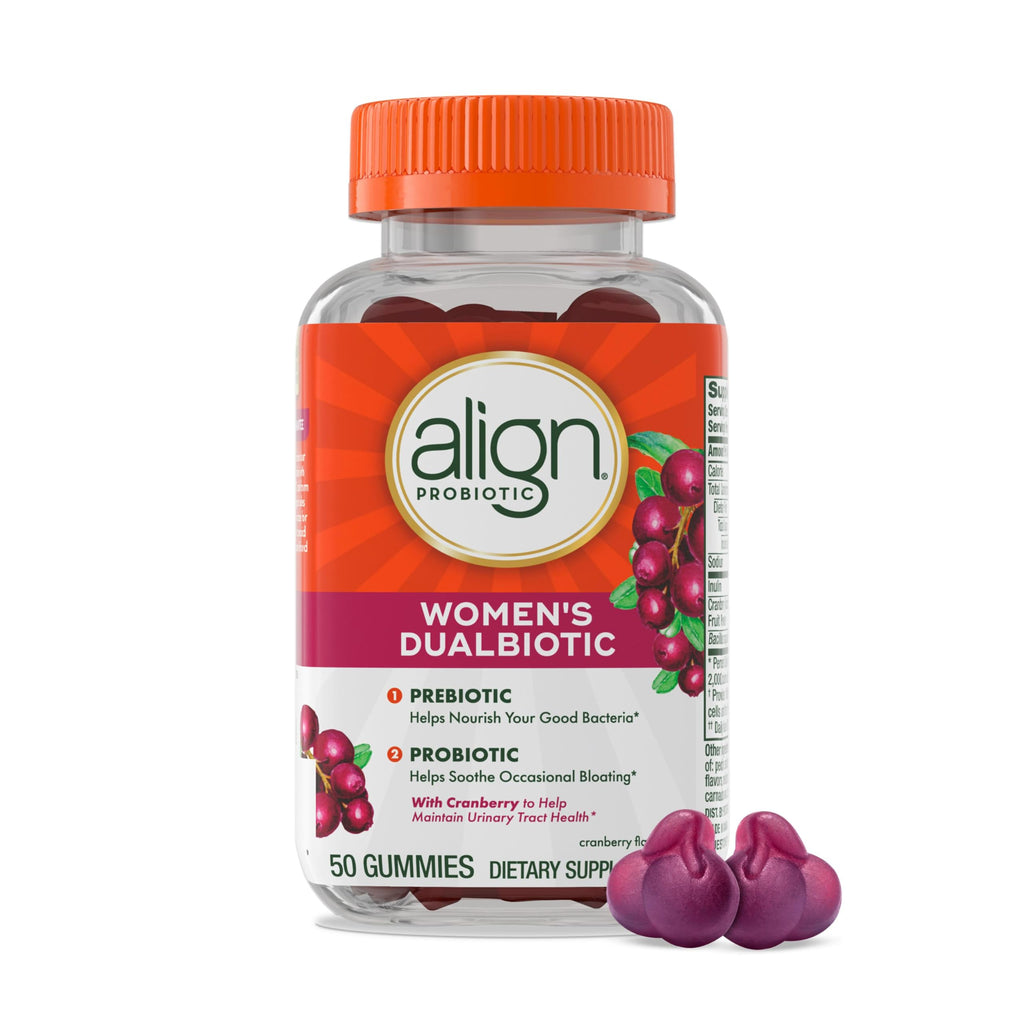 Align Women's Dualbiotic Probiotic Gummies with Cranberry - 50 Gummies