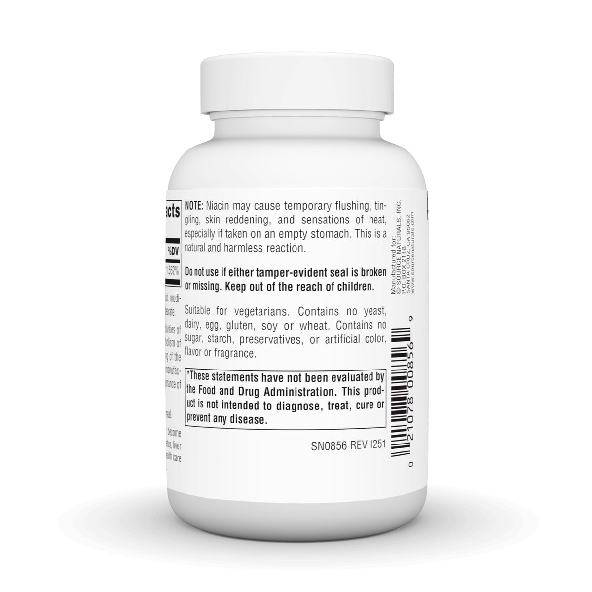 Source Naturals Niacin 250 Vitamin B-3 - 250 Tablets - image 4