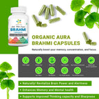 Organic Aura Brahmi Capsules Memory & Cognitive Support - image 9