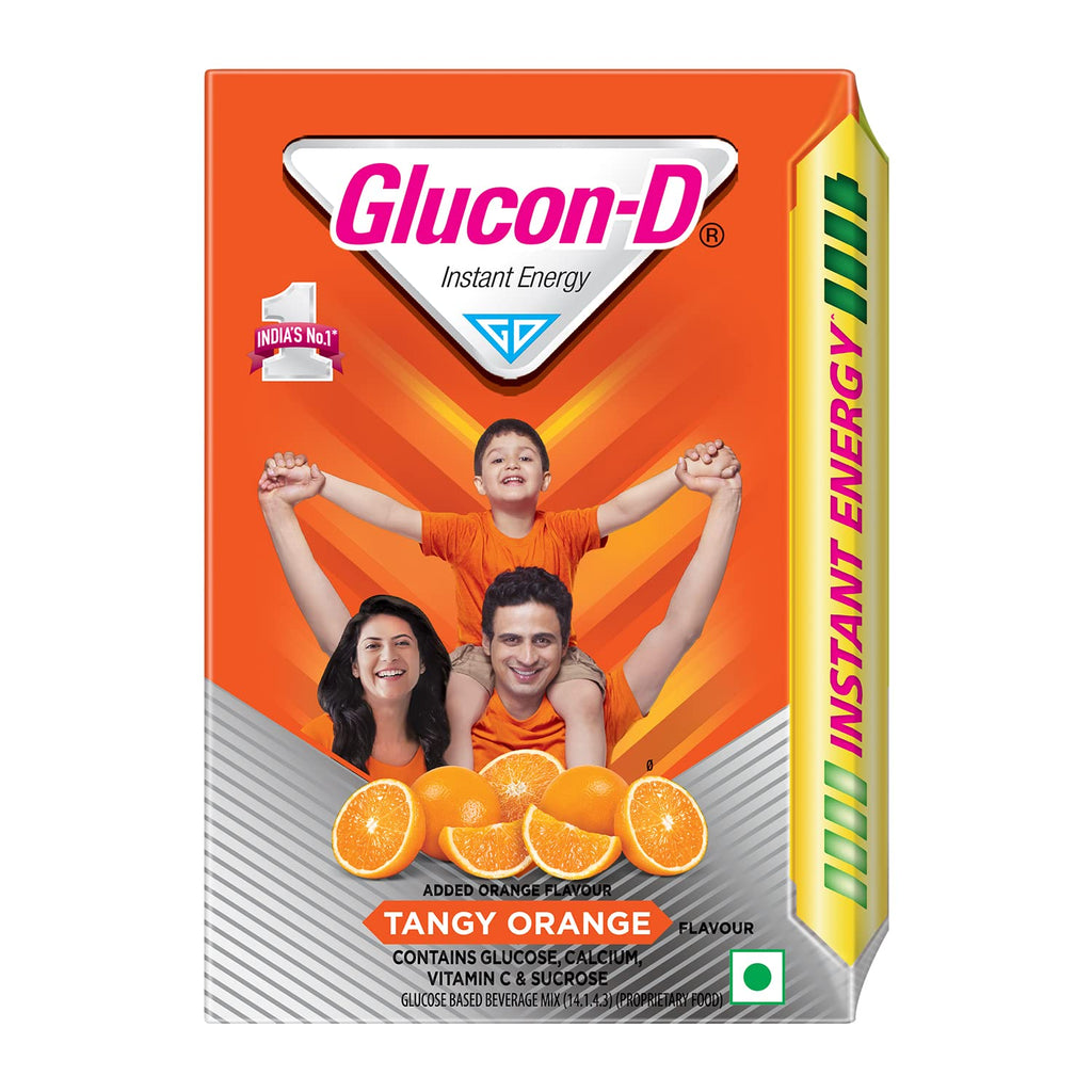 Glucon-D Orange Flavoured Glucose Beverage Mix - 200G