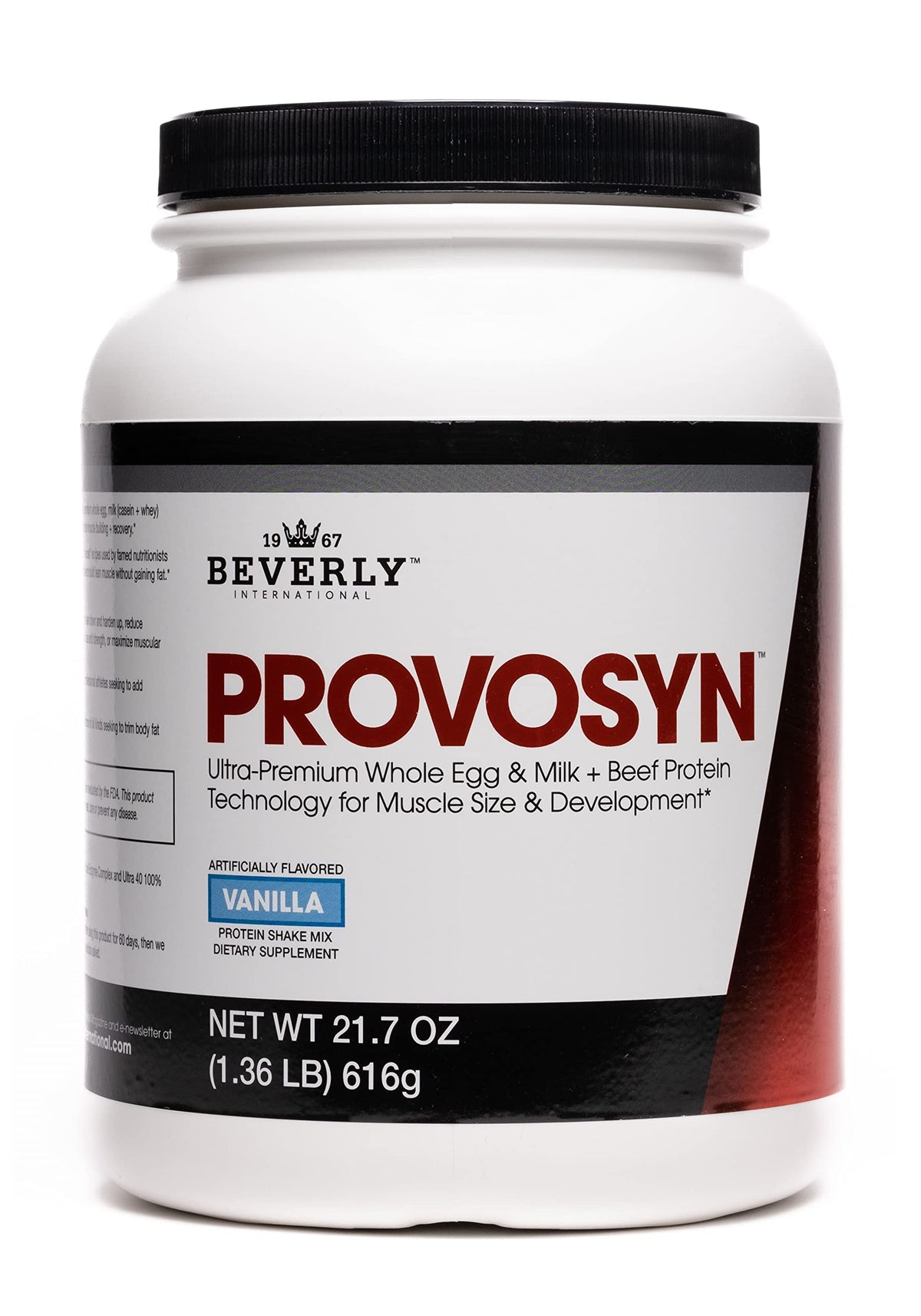 Beverly International PROVOSYN Whole Egg Milk Beef Protein Powder - 616 g