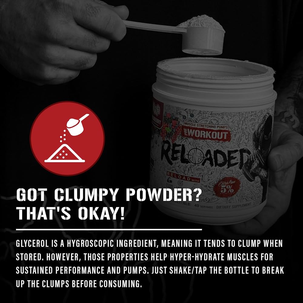 5% Nutrition Reloaded High Stim Pre-Workout Powder - 18.9 oz - image 5