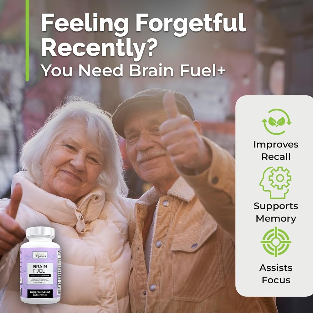 Vita Organics Brain Fuel+ DMAE Memory Supplement - 60 Capsules - image 4