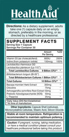 HealthAid FocusProbio Gut-Brain Support Probiotic - 60 Tablets - image 2