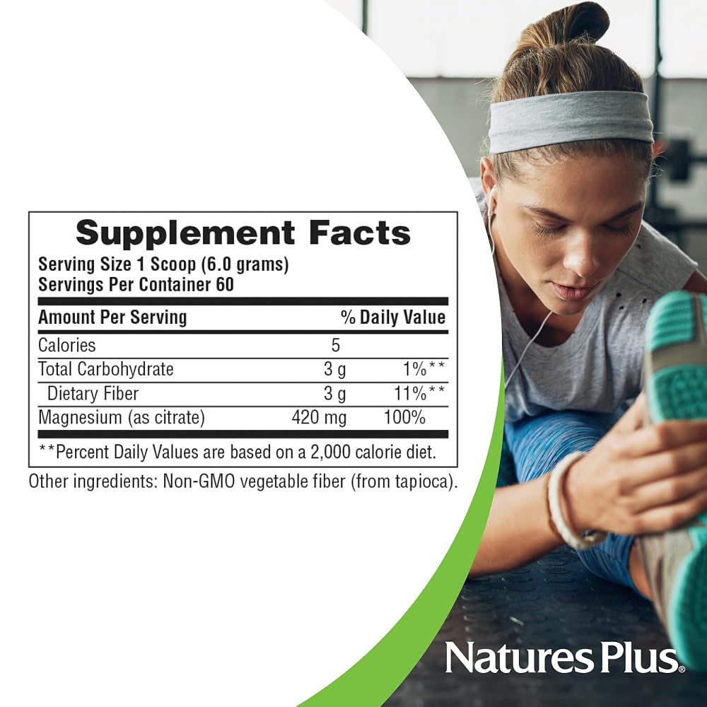 NaturesPlus KalmAssure Magnesium Powder - 120 Servings - image 4