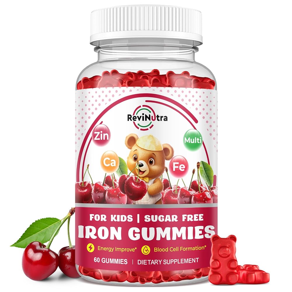 ReviNutra Iron Supplement Gummies for Kids