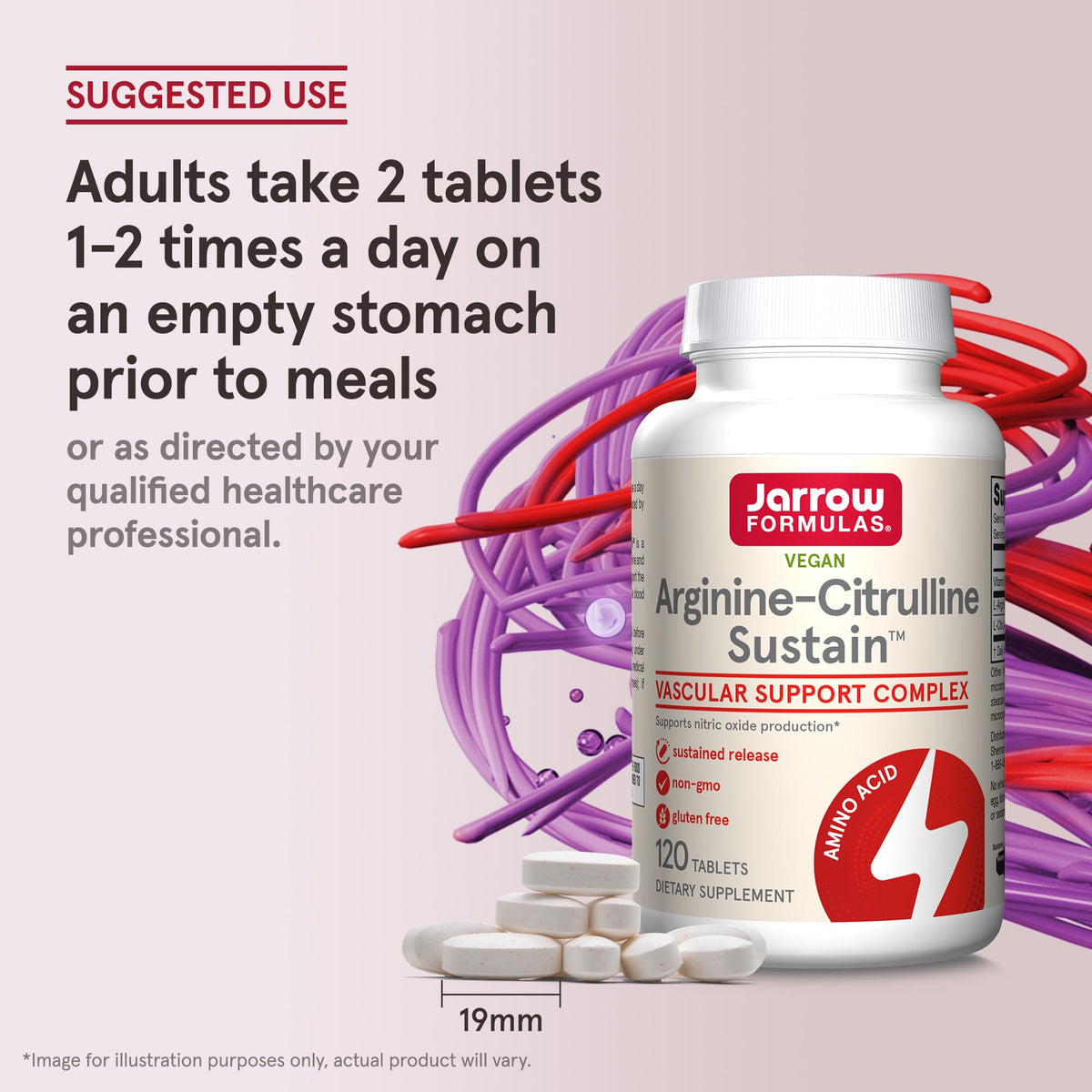 Jarrow Formulas L-Arginine L-Citrulline Sustain - 120 Tablets - image 7