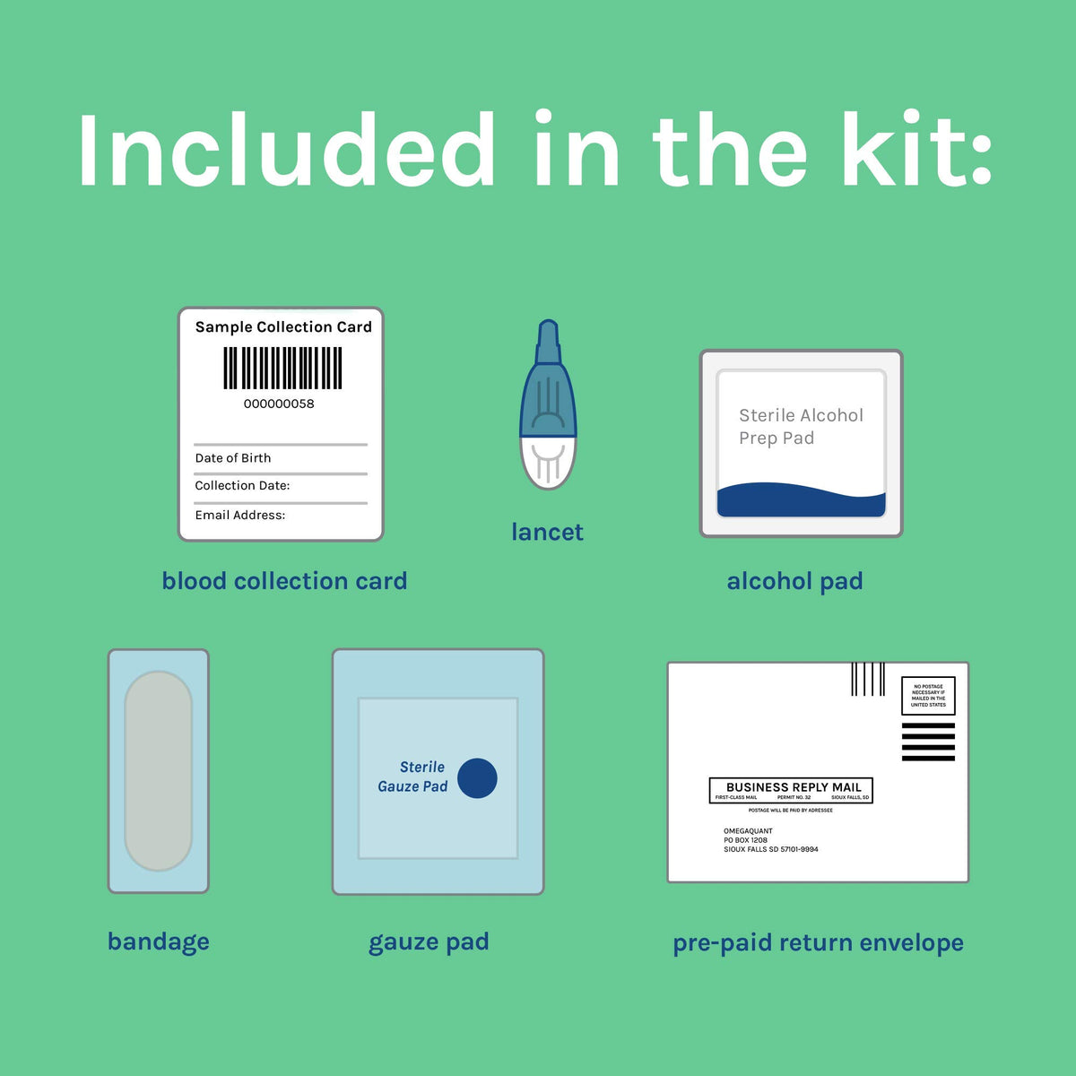 OmegaQuant Omega-3 Index At-Home Blood Test Kit - 1 Pack - image 3