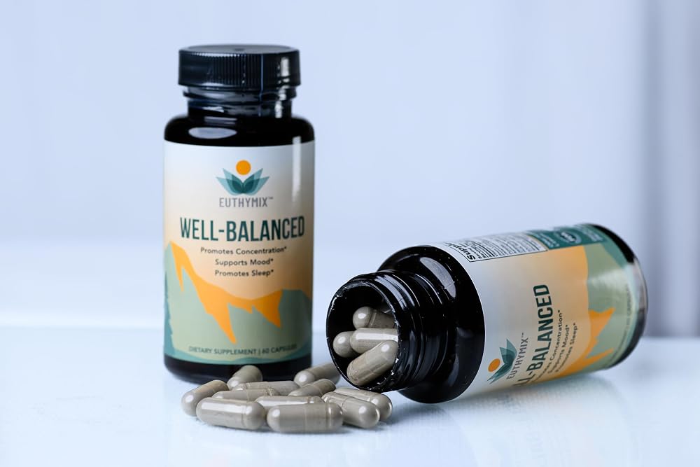 Euthymix Well-Balanced Stress & Mood Support - 60 Capsules
