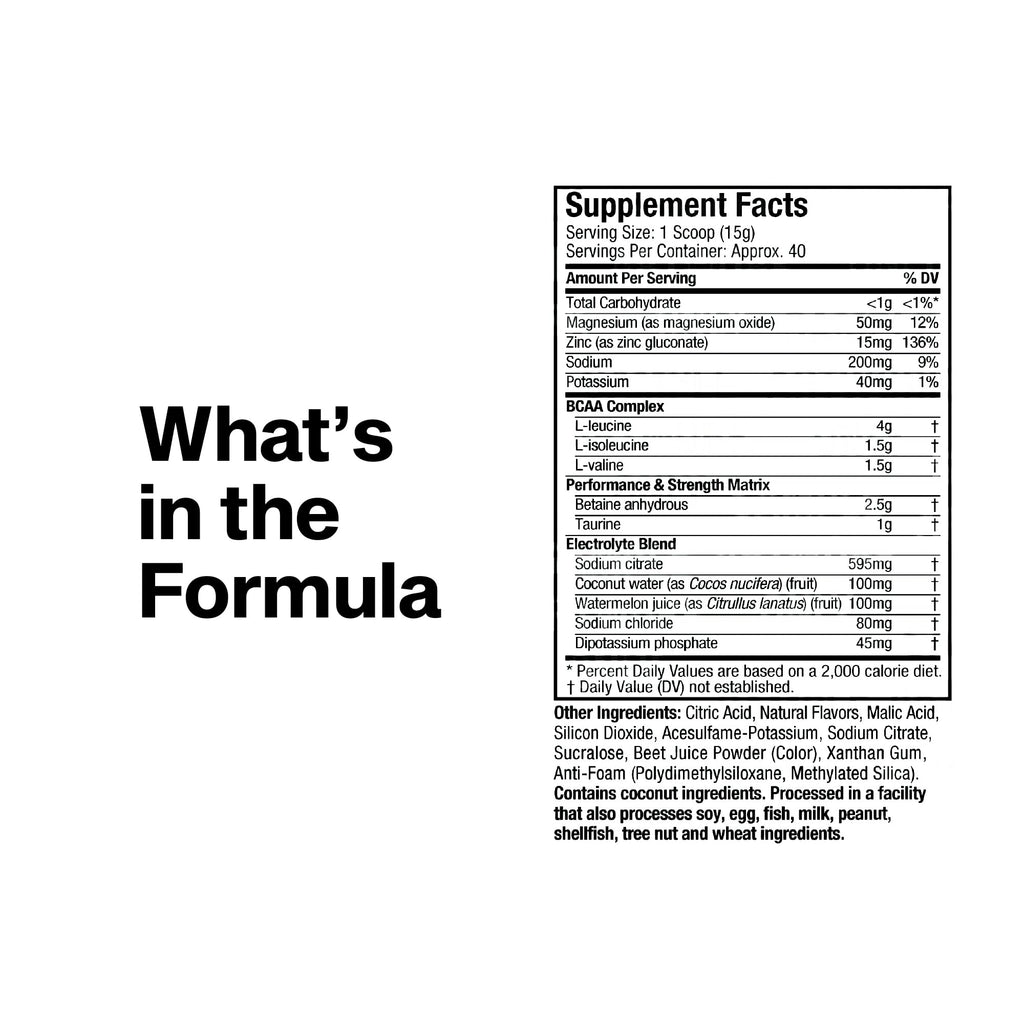 MuscleTech BCAA Amino Acids + Electrolyte Powder