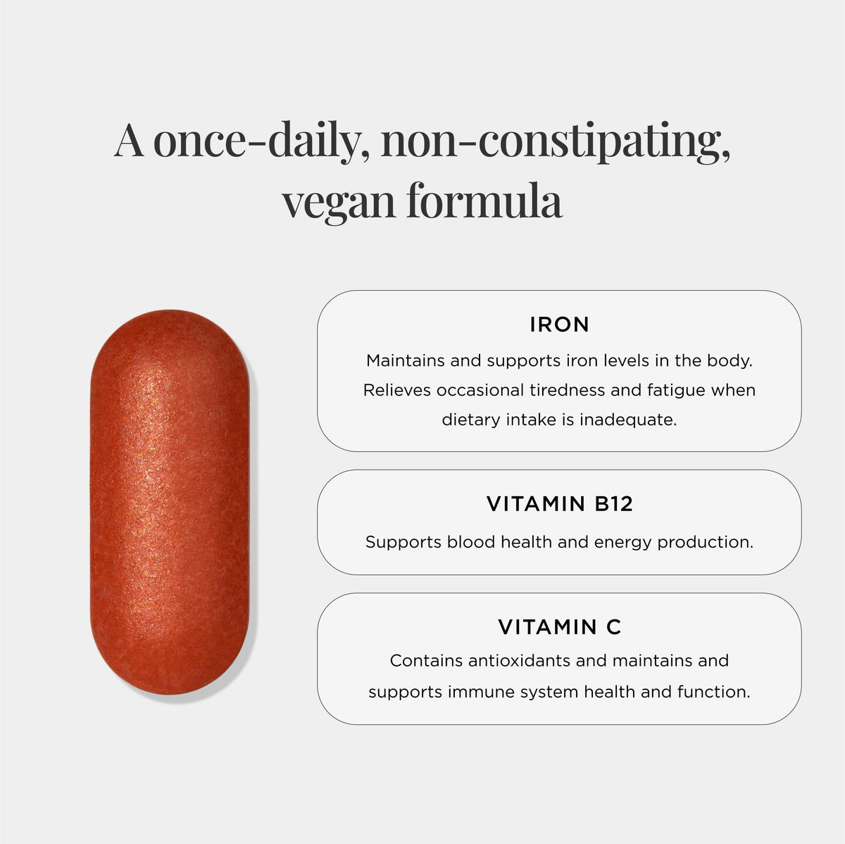 JSHealth Iron Supplement with Vitamin C - 30 Tablets - image 4