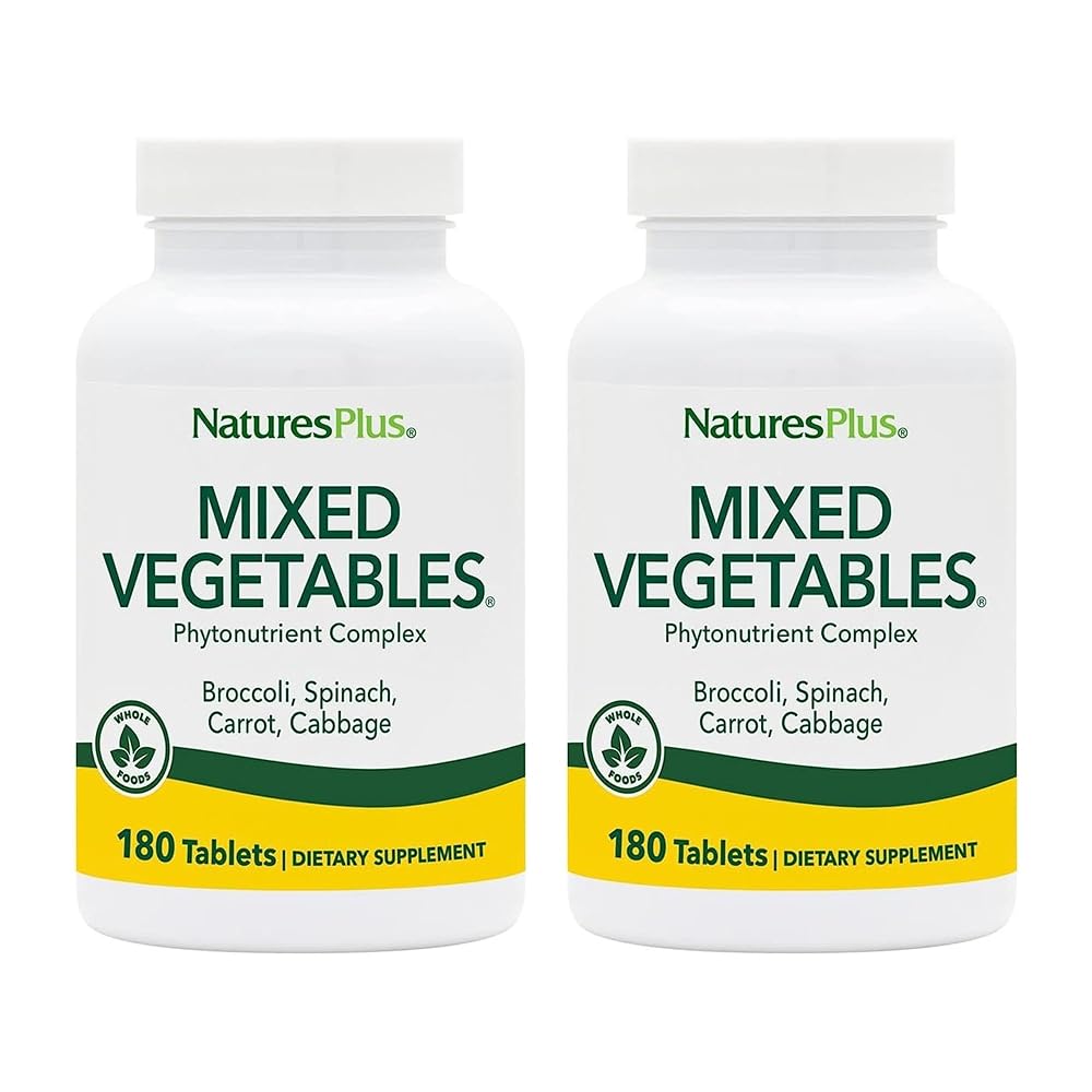 NaturesPlus Mixed Vegetables Supplement - 360 Tablets