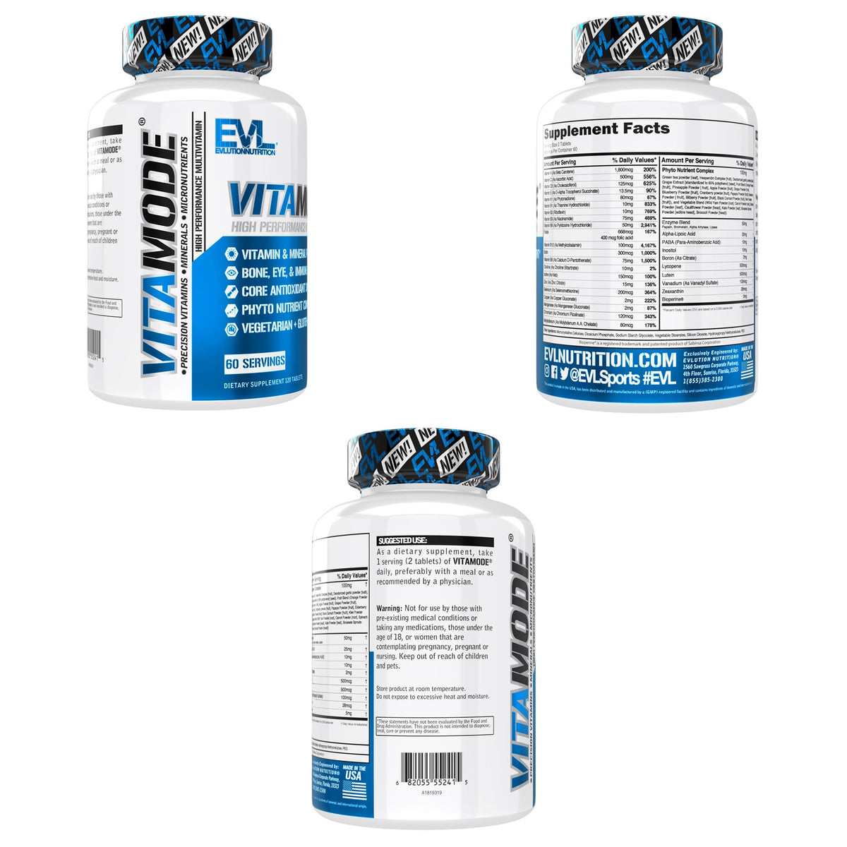 Evlution Vitamode Advanced Daily Men's Multivitamin - 60 Servings - image 9