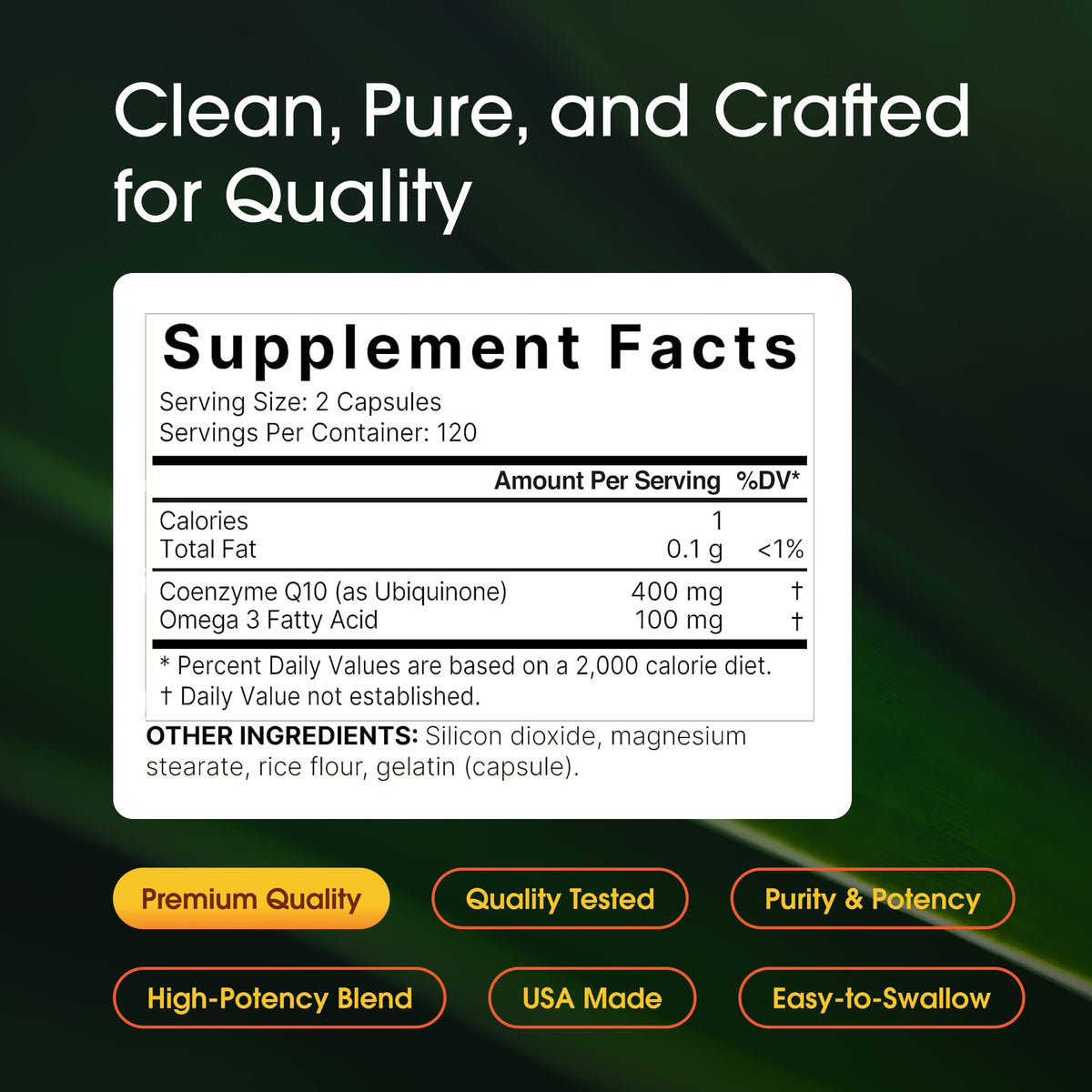 NatureBell CoQ10 400mg with Omega-3 - 240 Capsules - image 3