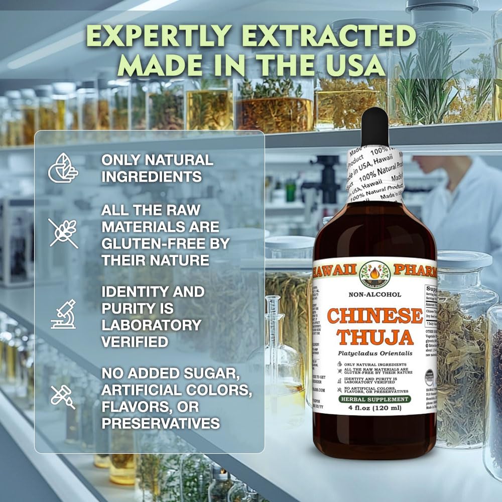 Hawaii Pharm Chinese Thuja (Platycladus orientalis) Seed Alcohol-Free