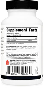 Primal N-Acetyl L-Tyrosine 350mg - 120 Capsules - image 4