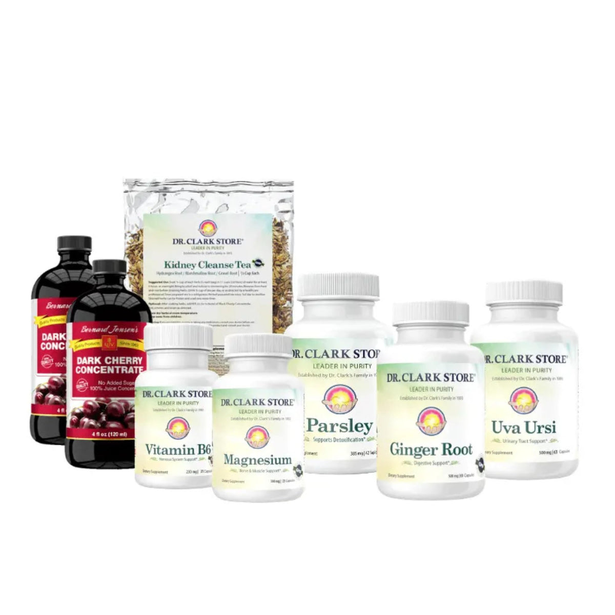 Dr Clark Kidney Cleanse 3 Week Herbal Kit - 10 Piece Set