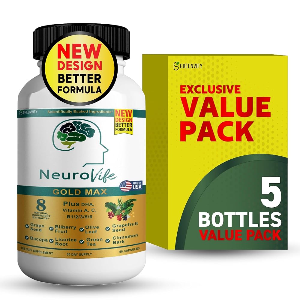 GREENVIFY NeuroVife Gold Max Brain Support Supplement