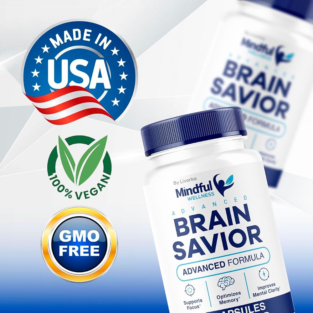 LIVORKA Mindful Wellness Advanced Brain Savior Capsules - 300 Capsules - image 4