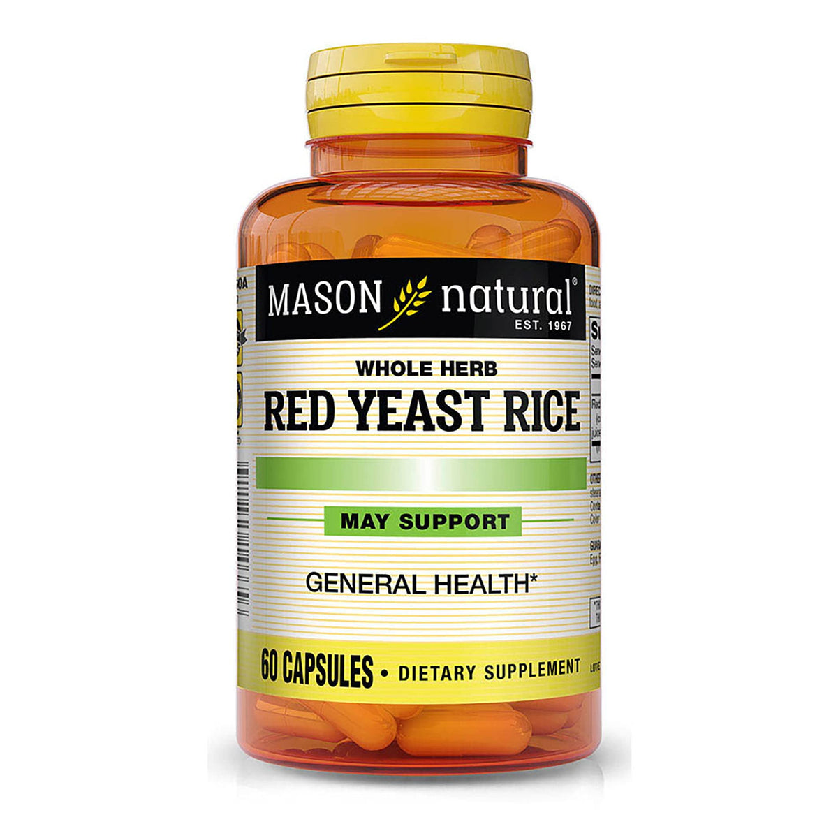 Mason Natural Red Yeast Rice - 240 Capsules (Pack of 4)