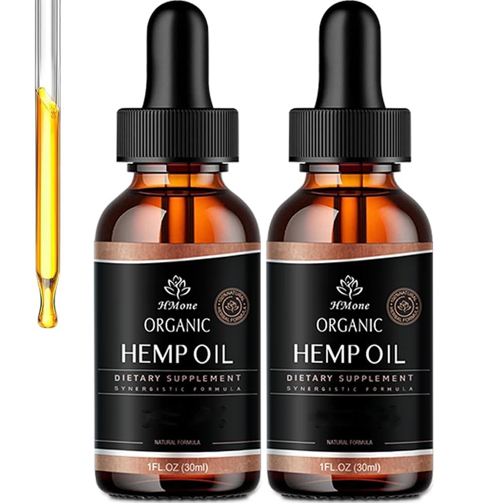 HMone Hemp Oil High Potency Organic Drops - 2 Pack