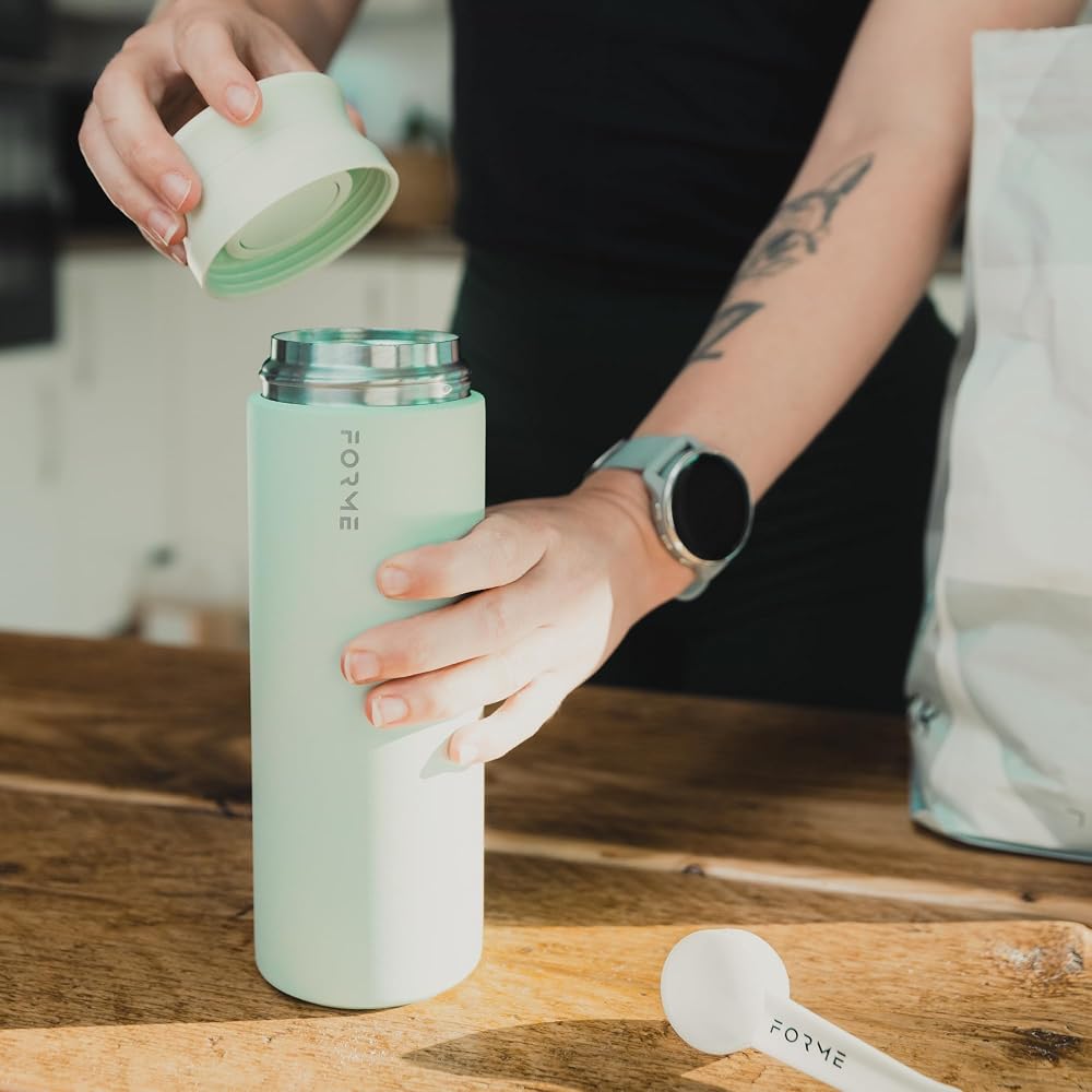 Cupple FORME - Blender Shaker Bottle, Double Insulated Stainless Steel