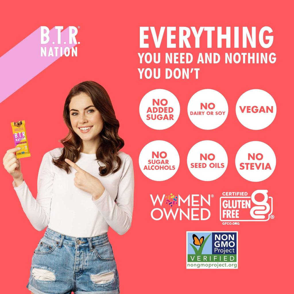 B.T.R. Vegan Keto Superfood Protein Bars