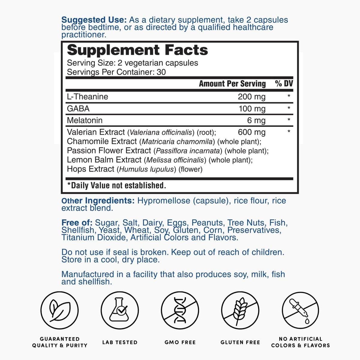 Nature's Lab Gentle Sleep Aid Melatonin & Valerian - 60 Capsules - image 5