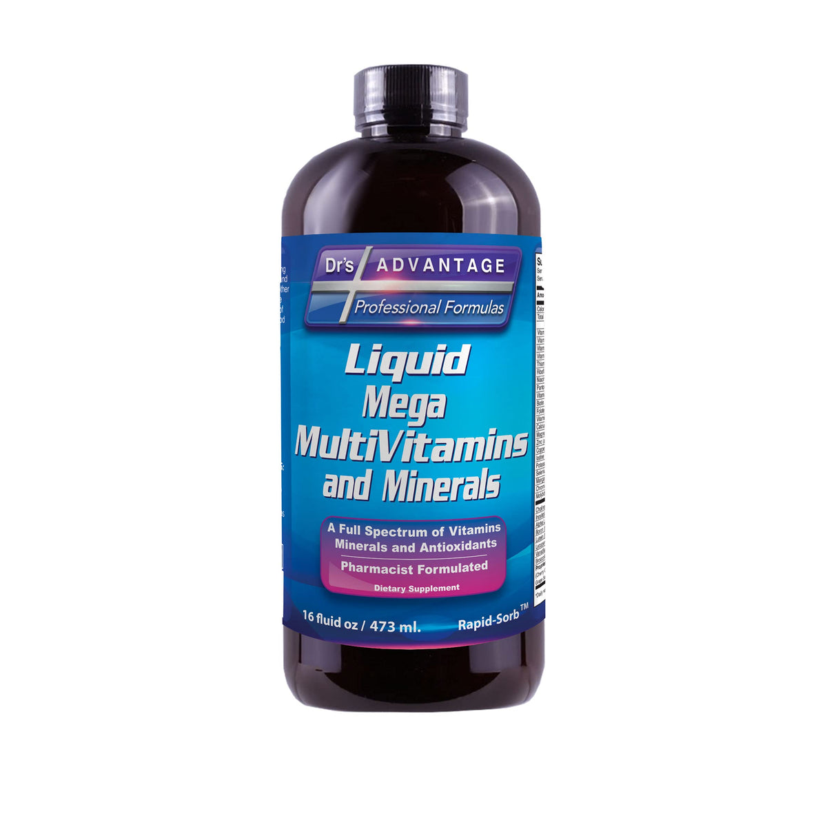 Drs Advantage Liquid Mega Multivitamins & Minerals - 16 Fl Oz