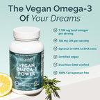 BrainMD Vegan Omega-3 Power Plant-Based Softgels - 60 Count - image 2