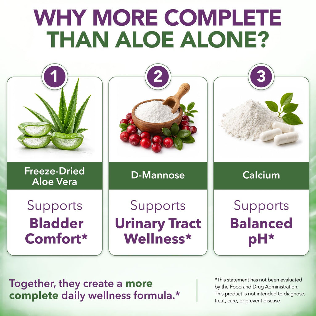 Intimate Rose Aloe Vera Capsules for Bladder Support - 180 Capsules - image 2