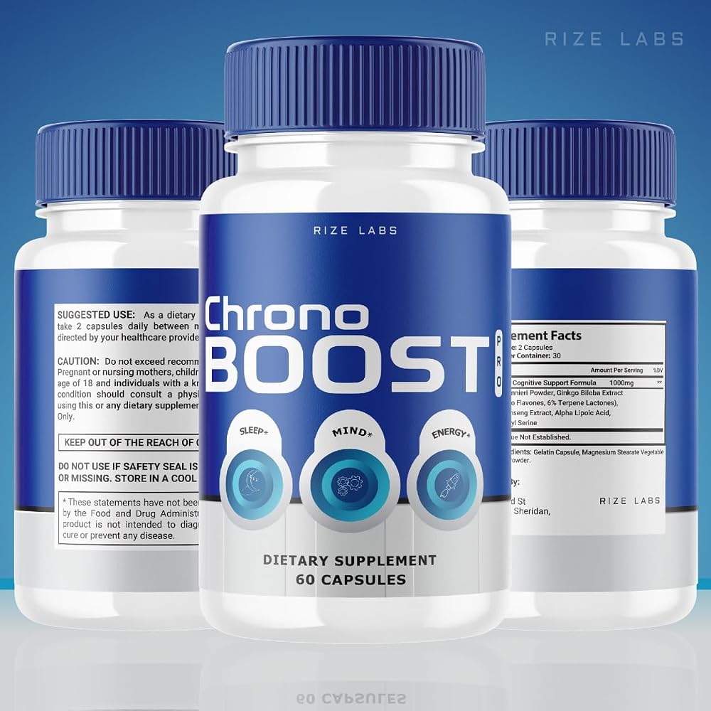 Rize Labs Chrono Boost Pro Sleep and Brain Health Capsules - 180 Count - image 7
