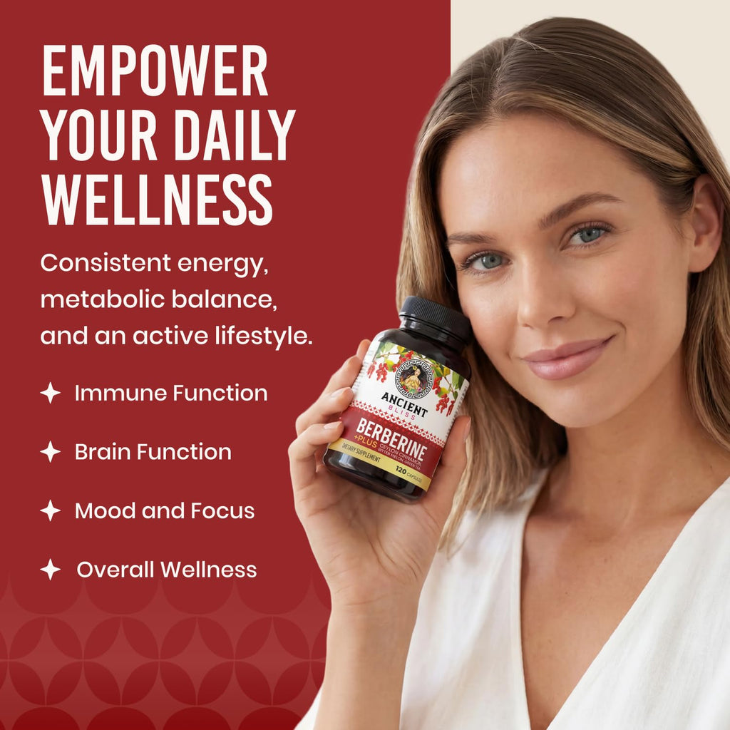 Ancient Bliss Berberine HCL 1200mg with Ceylon Cinnamon - 120 Capsules - image 4