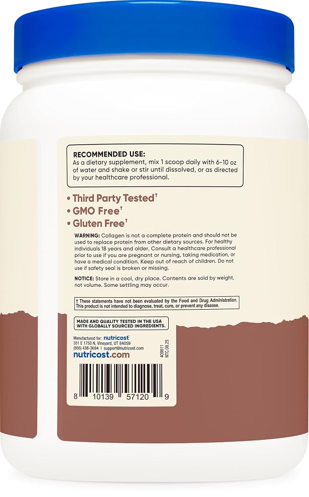 Nutricost Multi Collagen + Beauty & Protein Powder Milk Chocolate - 30 Servings - image 4