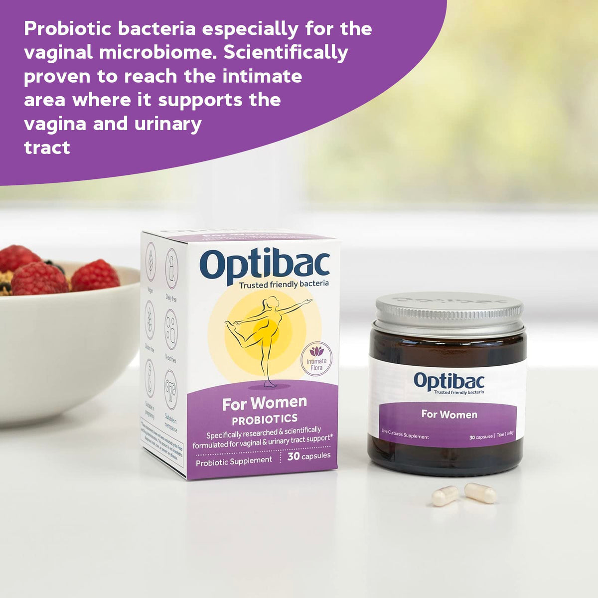 Optibac Probiotics for Women Vegan Probiotic - 14 Capsules - image 2