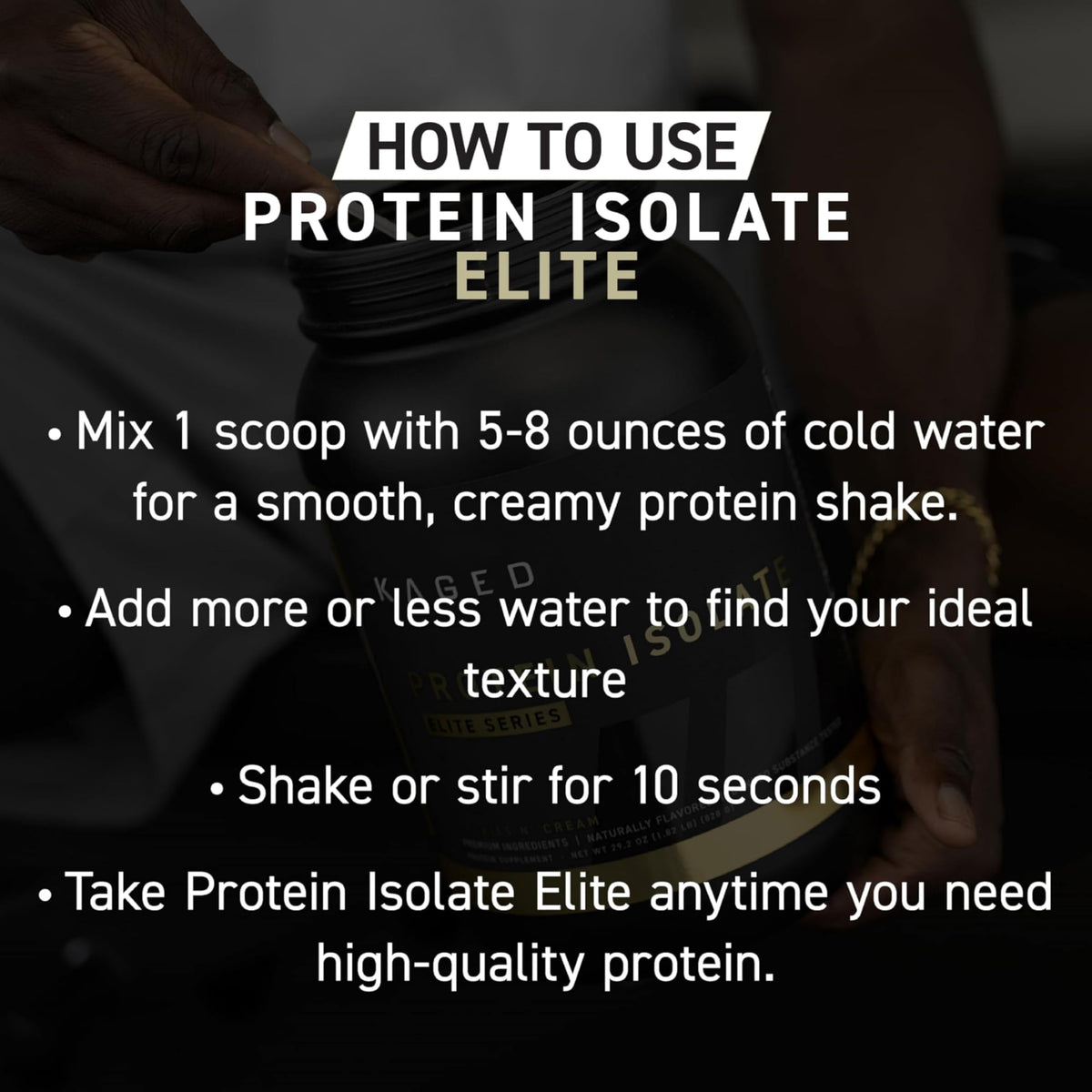 Kaged Whey Elite Protein Isolate Powder