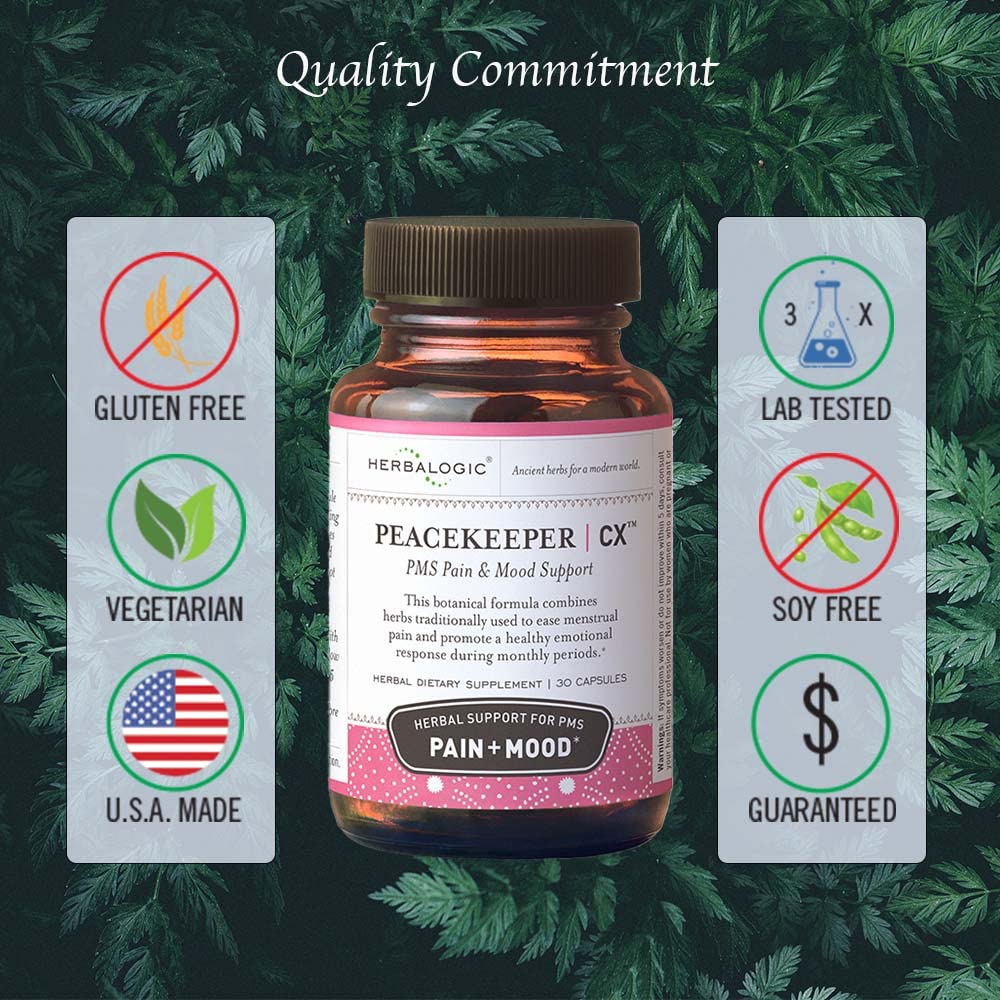 Herbalogic Peacekeeper CX Herb Capsules for PMS - 30 Capsules - image 3