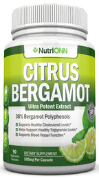 NutriONN Citrus Bergamot 500 mg - 90 Vegetarian Capsules