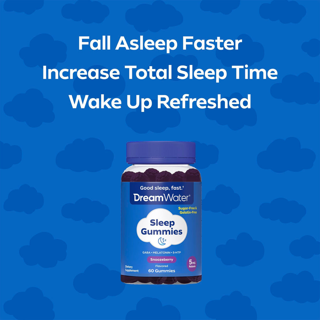 Dream Water Sleep Gummies with Melatonin & GABA - 60 Count - image 6