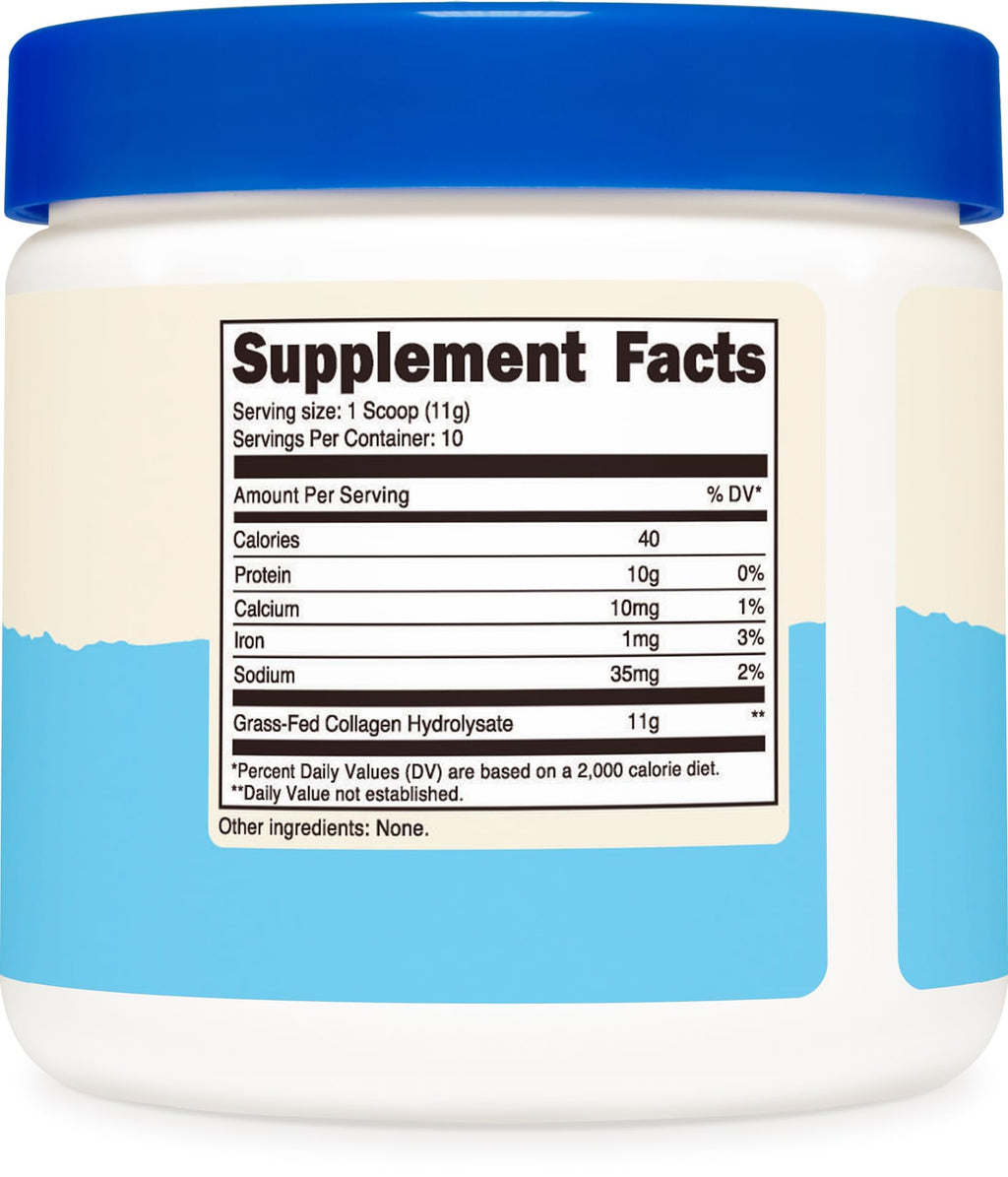 Nutricost Grass-Fed Collagen Powder 1LB (454 G) - Pure Grass Fed