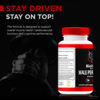 NutraRize BioBooster for Men Energy & Performance - 180 Capsules - image 5