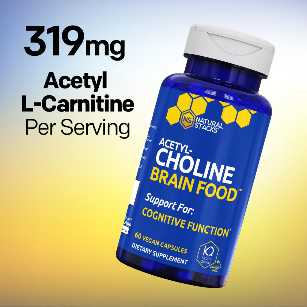 Natural Stacks Acetylcholine Brain Food with Alpha GPC - 60 Capsules - image 3