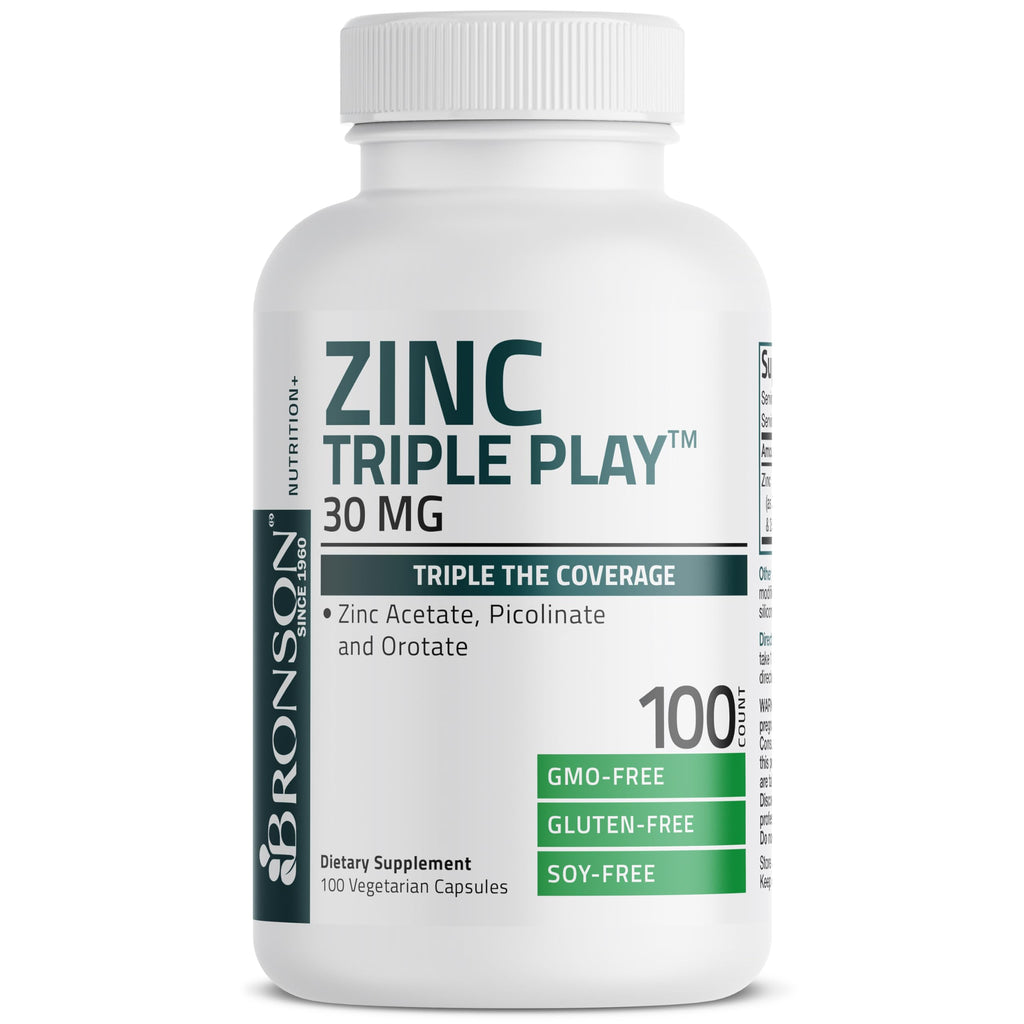 Bronson Triple Play Capsule Zinc Immune