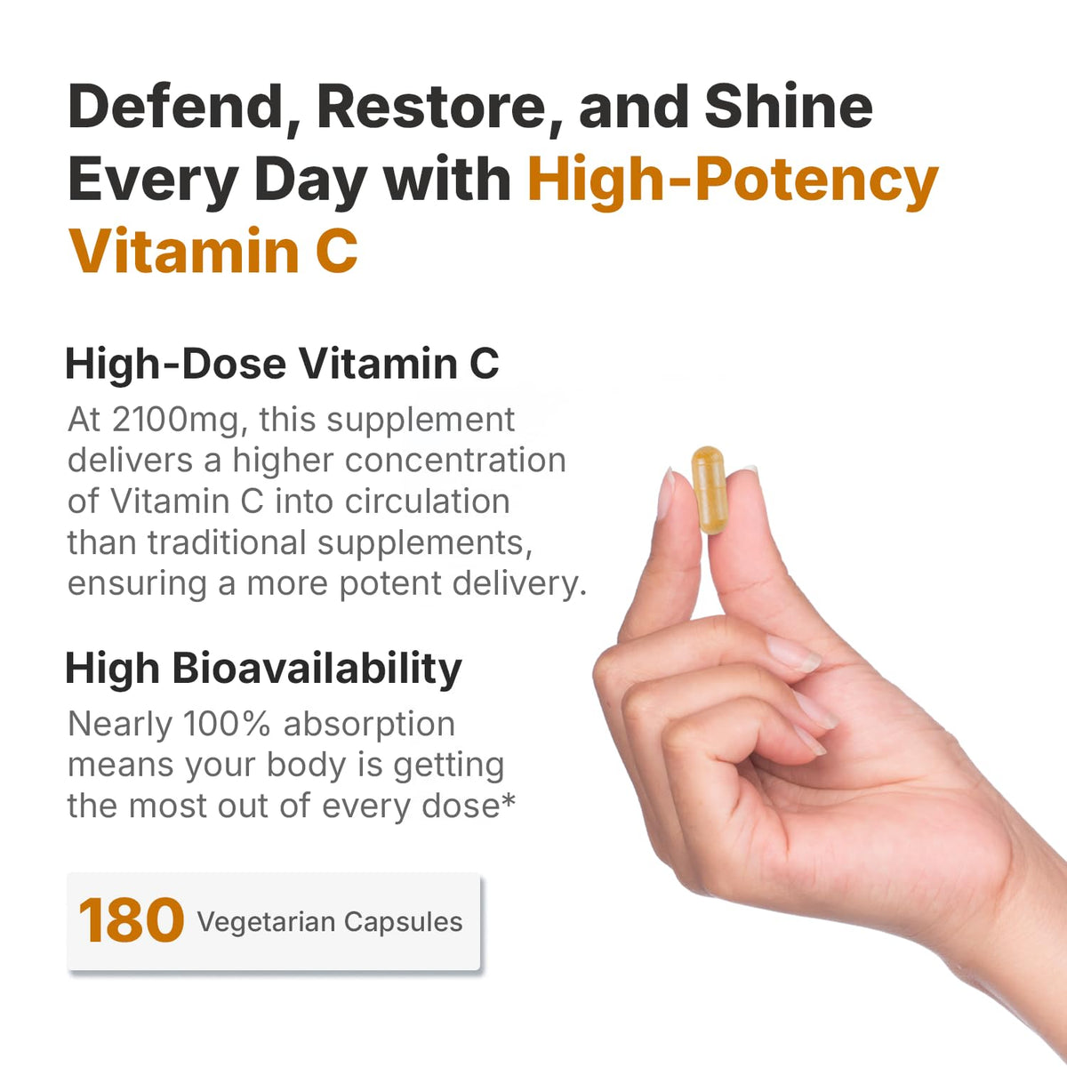 Miracles of Health Liposomal Vitamin C 2100mg - 180 Capsules - image 2