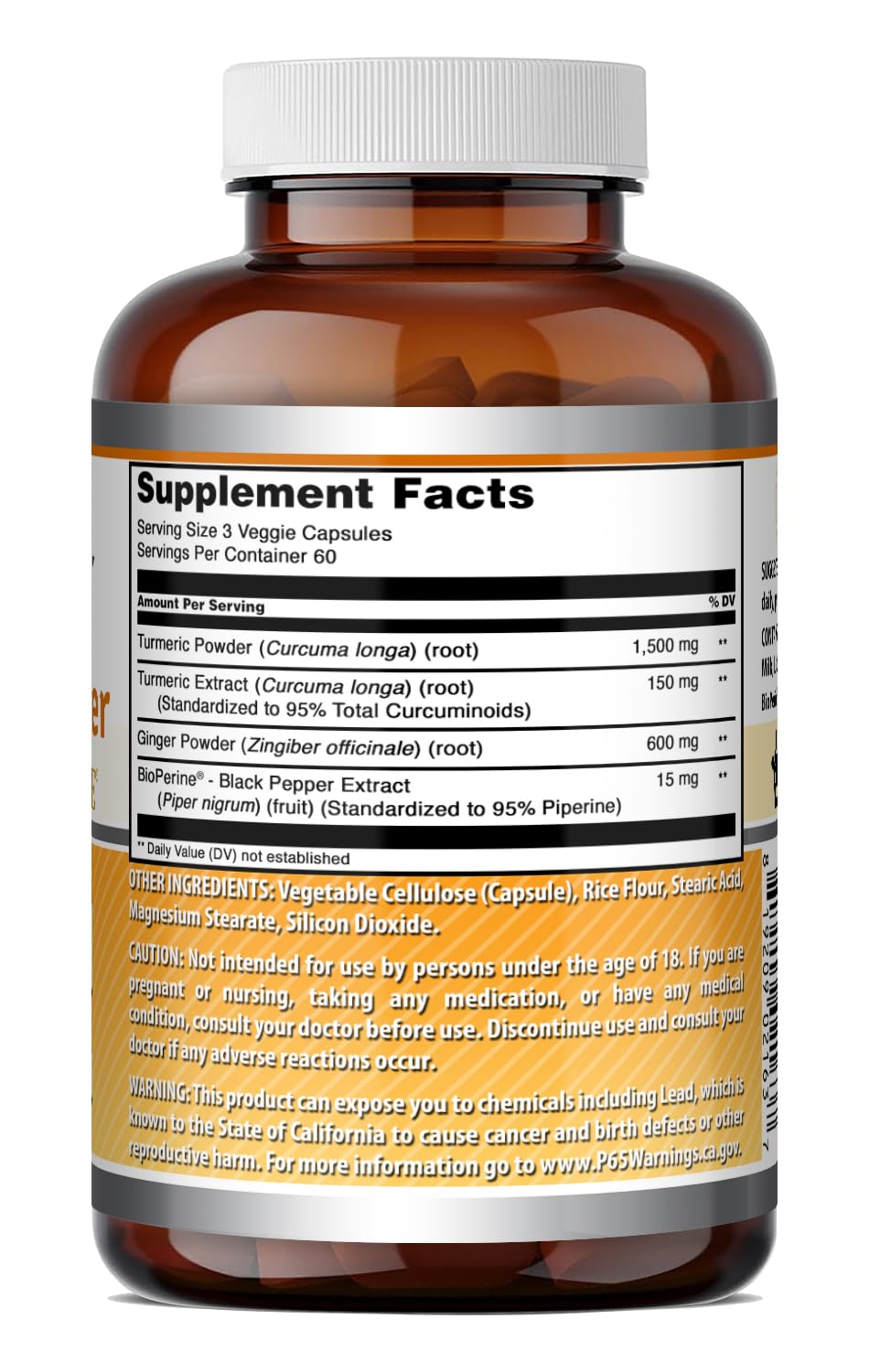 Amazing Nutrition Turmeric Curcumin & Ginger with BioPerine - image 6