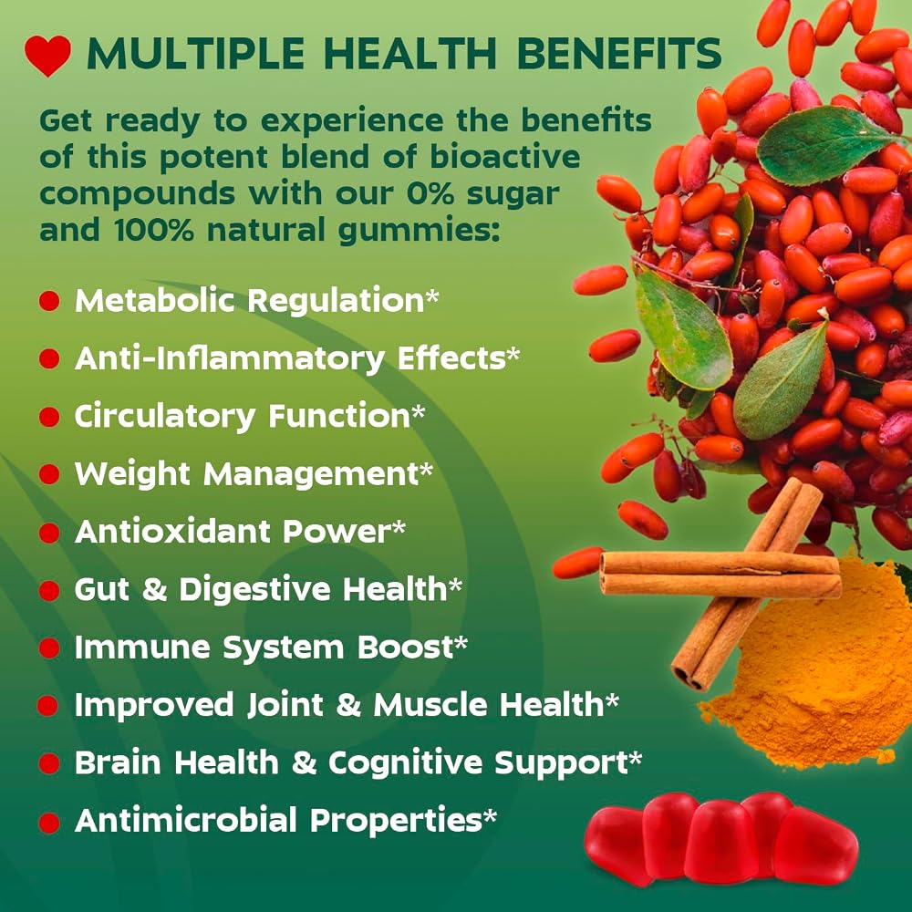 Vitale Style Berberine 3000mg Weight Management Gummies - 60 Count - image 2